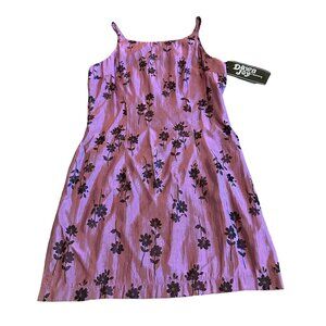 Dawn Joy Retro Y2K 2000s Sheath Mini Dress Floral Print Party Size Medium NWT